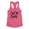Cat Lady Women's Racerback Tank Vintage Pink | Funny Shirt from Famous In Real Life
