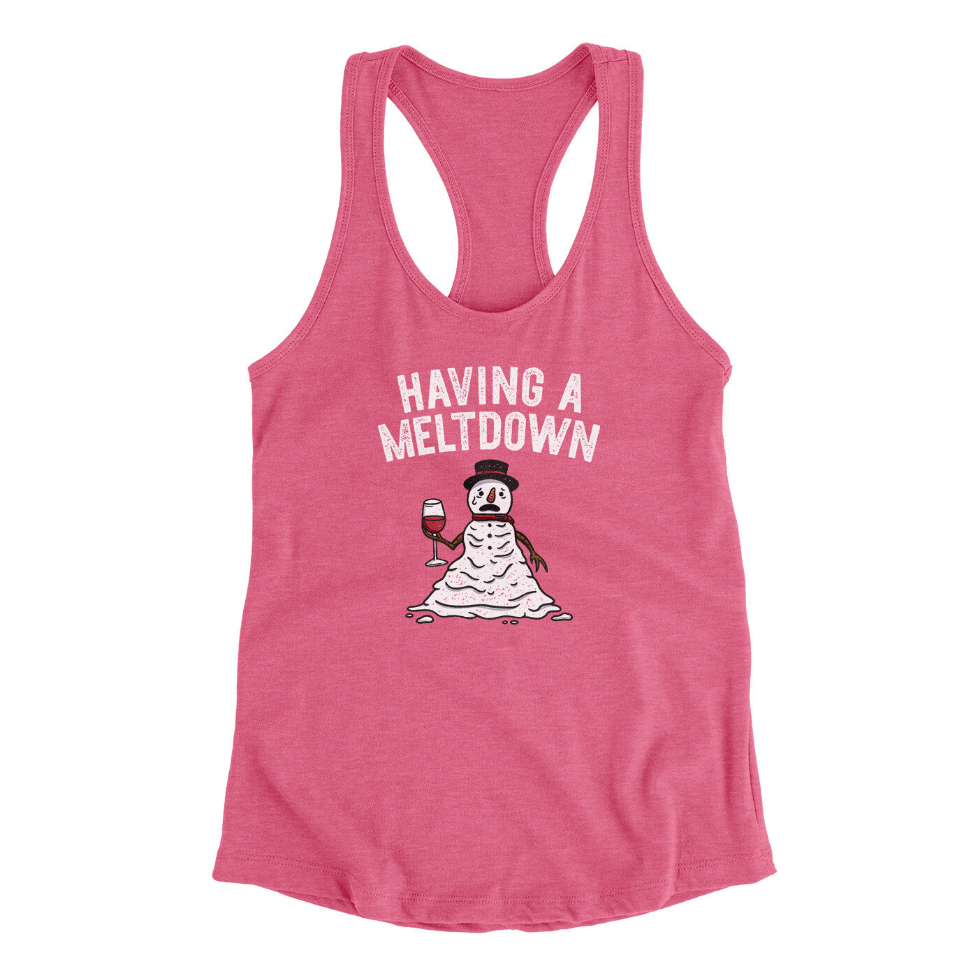 Having A Meltdown Women's Racerback Tank Vintage Pink | Funny Shirt from Famous In Real Life