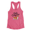 Hello Corgeous Women's Racerback Tank Vintage Pink | Funny Shirt from Famous In Real Life