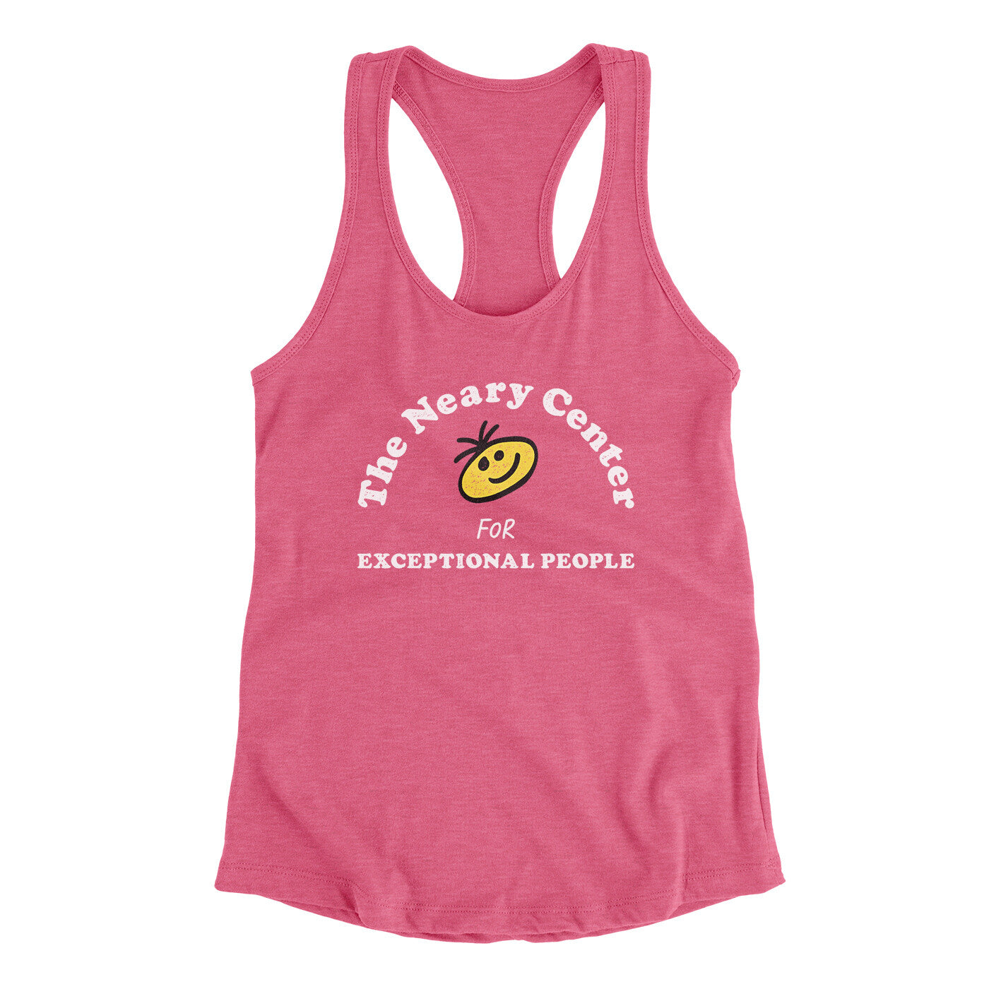 The Neary Center For Exceptional People Women's Racerback Tank Vintage Pink | Funny Shirt from Famous In Real Life