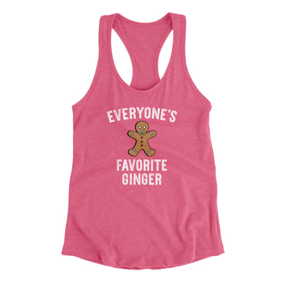 Everyone’s Favorite Ginger Women's Racerback Tank Vintage Pink | Funny Shirt from Famous In Real Life