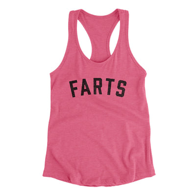 Farts Funny Women's Racerback Tank Vintage Pink | Funny Shirt from Famous In Real Life