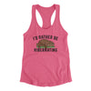 I’d Rather Be Hibernating Women's Racerback Tank Vintage Pink | Funny Shirt from Famous In Real Life