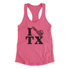 I Chainsaw Texas Women's Racerback Tank Vintage Pink | Funny Shirt from Famous In Real Life