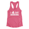 I Clover Day Drinking Women's Racerback Tank Vintage Pink | Funny Shirt from Famous In Real Life