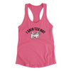 I Shih Tzu Not Women's Racerback Tank Vintage Pink | Funny Shirt from Famous In Real Life