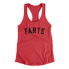Farts Funny Women's Racerback Tank Vintage Red | Funny Shirt from Famous In Real Life