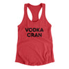 Vodka Cran Women's Racerback Tank Vintage Red | Funny Shirt from Famous In Real Life