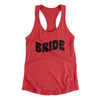 Bride Women's Racerback Tank Vintage Red | Funny Shirt from Famous In Real Life