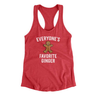 Everyone’s Favorite Ginger Women's Racerback Tank Vintage Red | Funny Shirt from Famous In Real Life