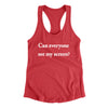Can Everyone See My Screen Women's Racerback Tank Vintage Red | Funny Shirt from Famous In Real Life