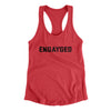 Engayged Women's Racerback Tank Vintage Red | Funny Shirt from Famous In Real Life