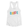 Bride Women's Racerback Tank White | Funny Shirt from Famous In Real Life