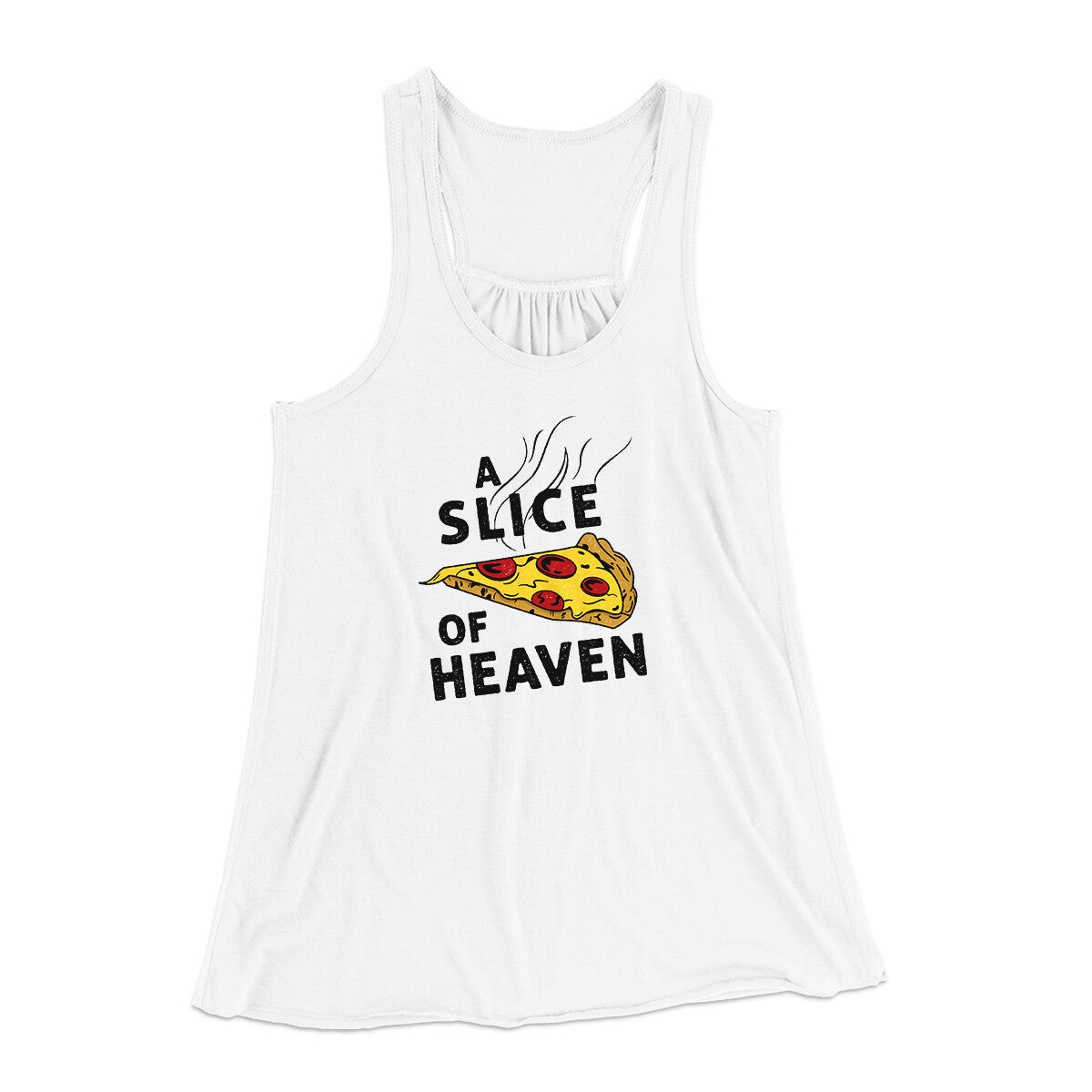A Slice Of Heaven Women's Flowey Racerback Tank Top | Funny Shirt from Famous In Real Life
