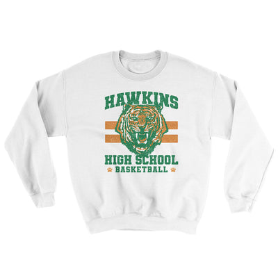 Hawkins Tigers Basketball Ugly Sweater White | Funny Shirt from Famous In Real Life