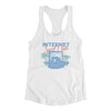 Internet Surf Club Funny Women's Racerback Tank White | Funny Shirt from Famous In Real Life