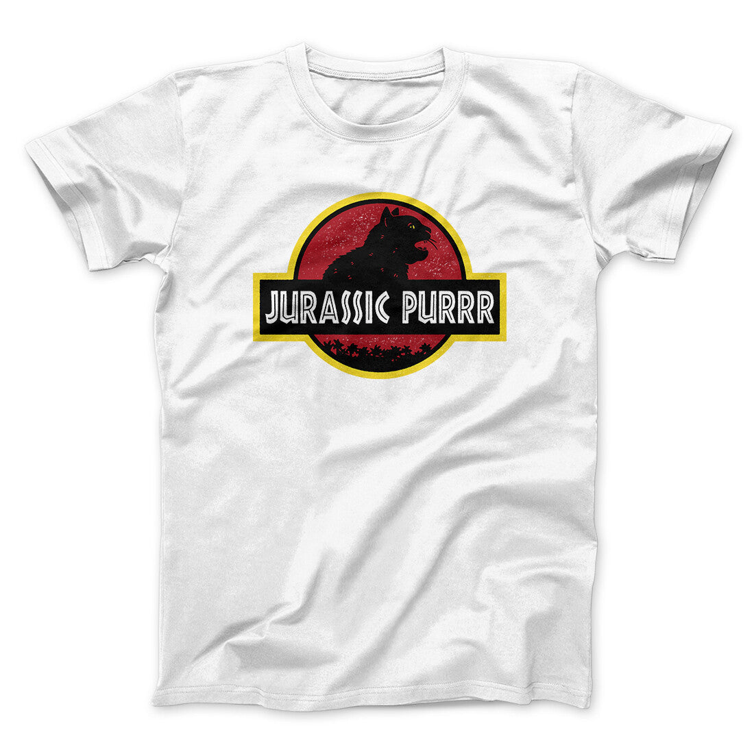 Jurassic Purr Funny Movie Men/Unisex T-Shirt | Funny Shirt from Famous In Real Life