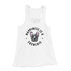Happiness Is A Frenchie Women's Flowey Racerback Tank Top White | Funny Shirt from Famous In Real Life