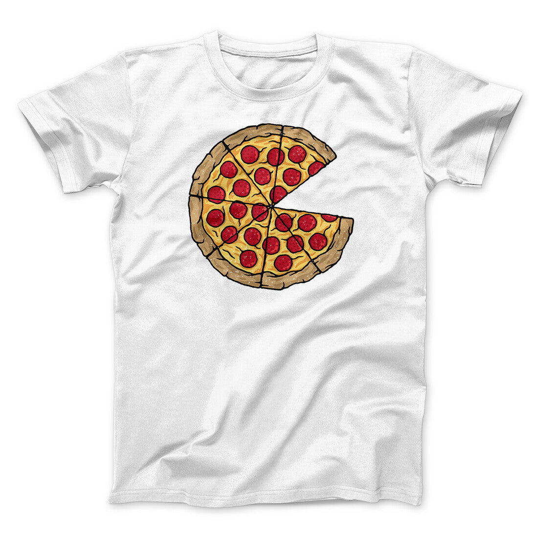 Pizza Slice Couple's Shirt Men/Unisex T-Shirt | Funny Shirt from Famous In Real Life