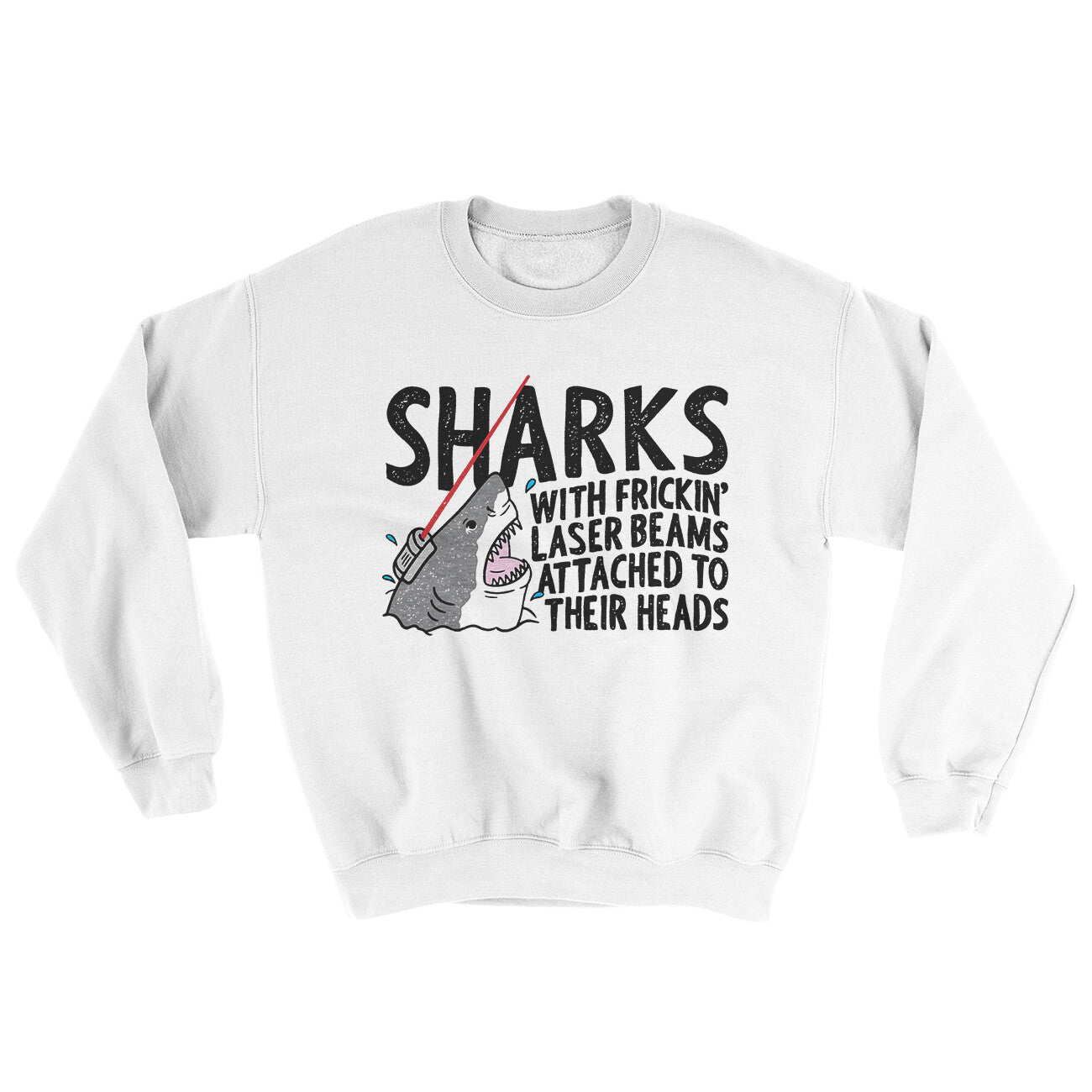 Sharks With Frickin’ Laser Beams Ugly Sweater | Funny Shirt from Famous In Real Life