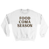 Food Coma Season Ugly Sweater White | Funny Shirt from Famous In Real Life