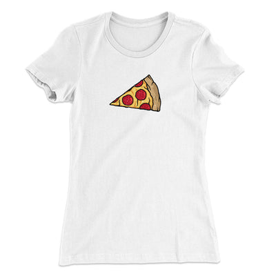 Pizza Slice Couple's Shirt Women's T-Shirt White | Funny Shirt from Famous In Real Life