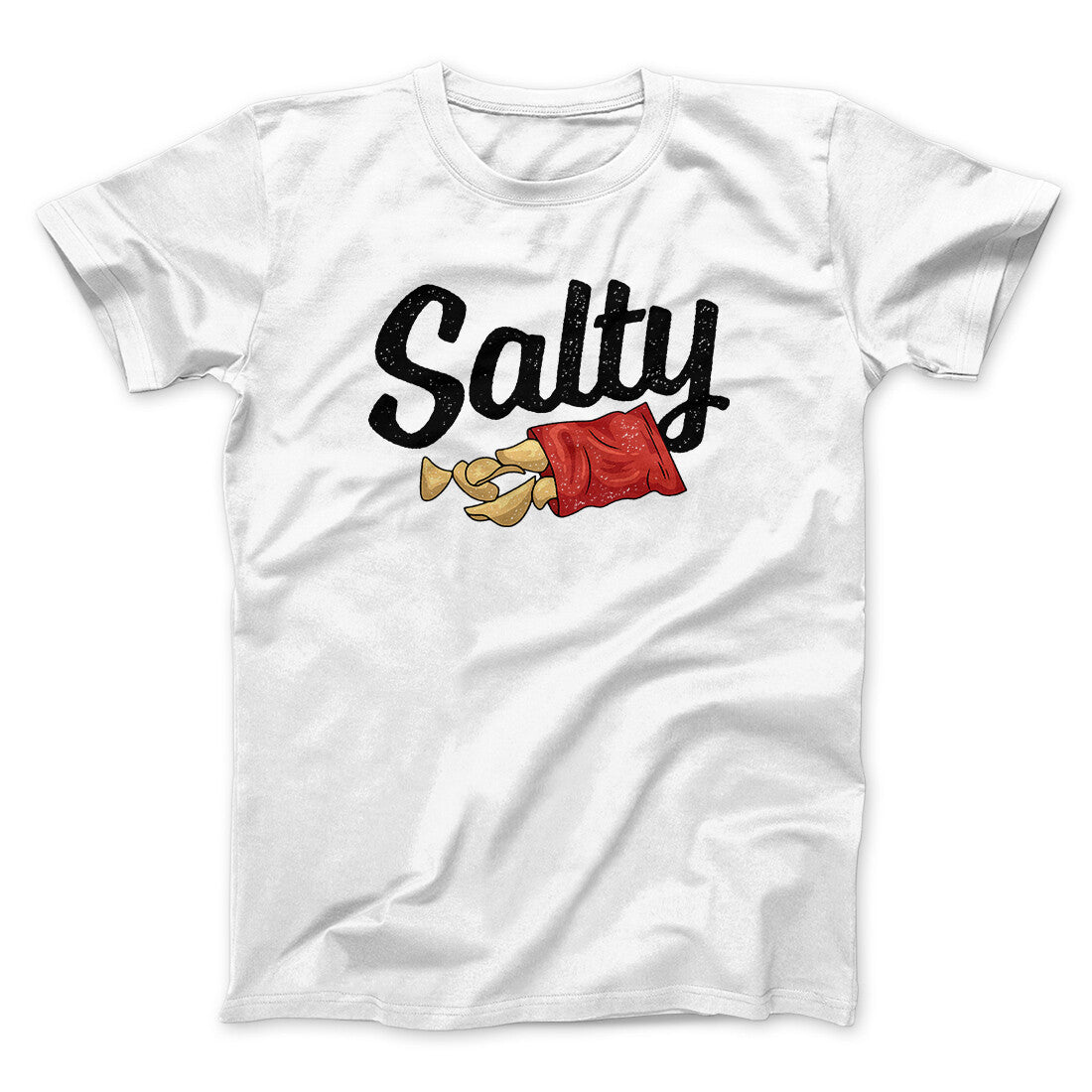 Salty Chips Funny Men/Unisex T-Shirt | Funny Shirt from Famous In Real Life