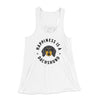 Happiness Is A Dachshund Women's Flowey Racerback Tank Top White | Funny Shirt from Famous In Real Life