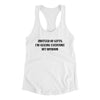 Instead Of Gifts I’m Giving Everyone My Opinion Women's Racerback Tank White | Funny Shirt from Famous In Real Life