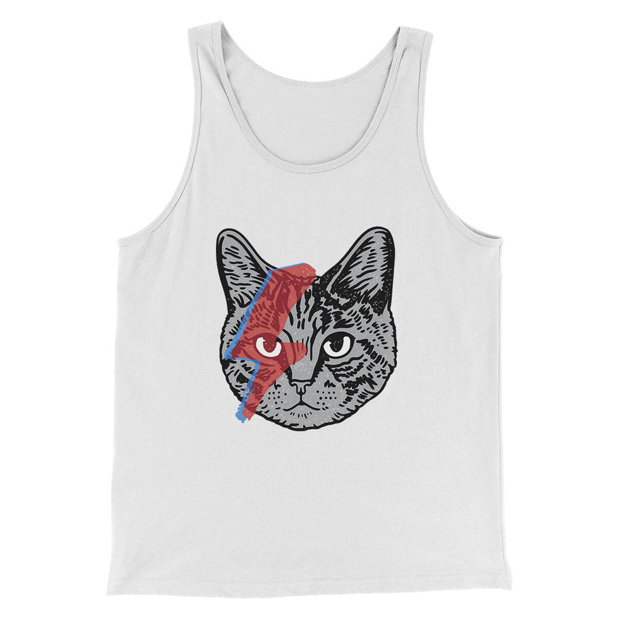 Bowie Cat Men/Unisex Tank Top | Funny Shirt from Famous In Real Life