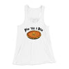 Pie Til I Die Women's Flowey Racerback Tank Top White | Funny Shirt from Famous In Real Life