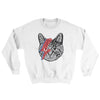 Bowie Cat Ugly Sweater White | Funny Shirt from Famous In Real Life