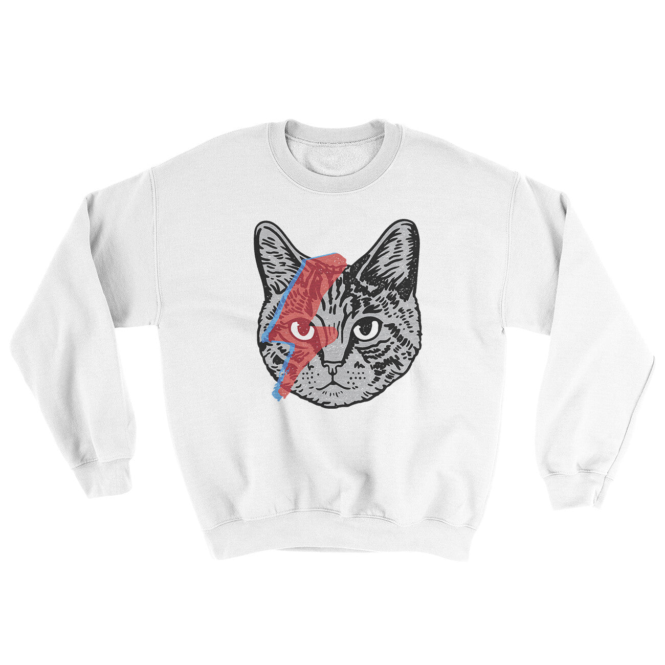 Bowie Cat Ugly Sweater | Funny Shirt from Famous In Real Life