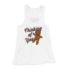 Thinking Of You Women's Flowey Racerback Tank Top White | Funny Shirt from Famous In Real Life