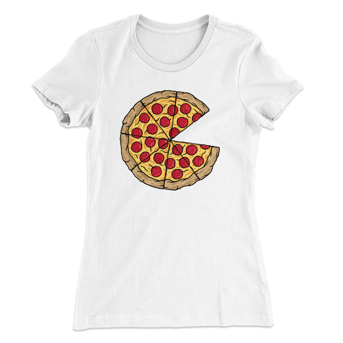 Pizza Slice Couple's Shirt Women's T-Shirt | Funny Shirt from Famous In Real Life