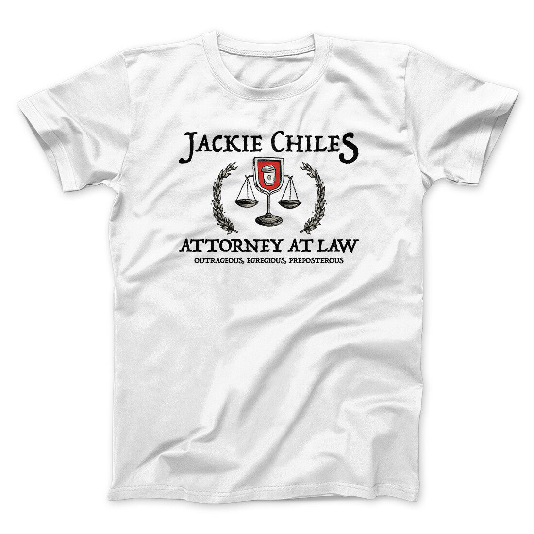 Jackie Chiles Attorney At Law Men/Unisex T-Shirt White | Funny Shirt from Famous In Real Life