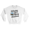 Whiskey You A Merry Christmas Ugly Sweater White | Funny Shirt from Famous In Real Life