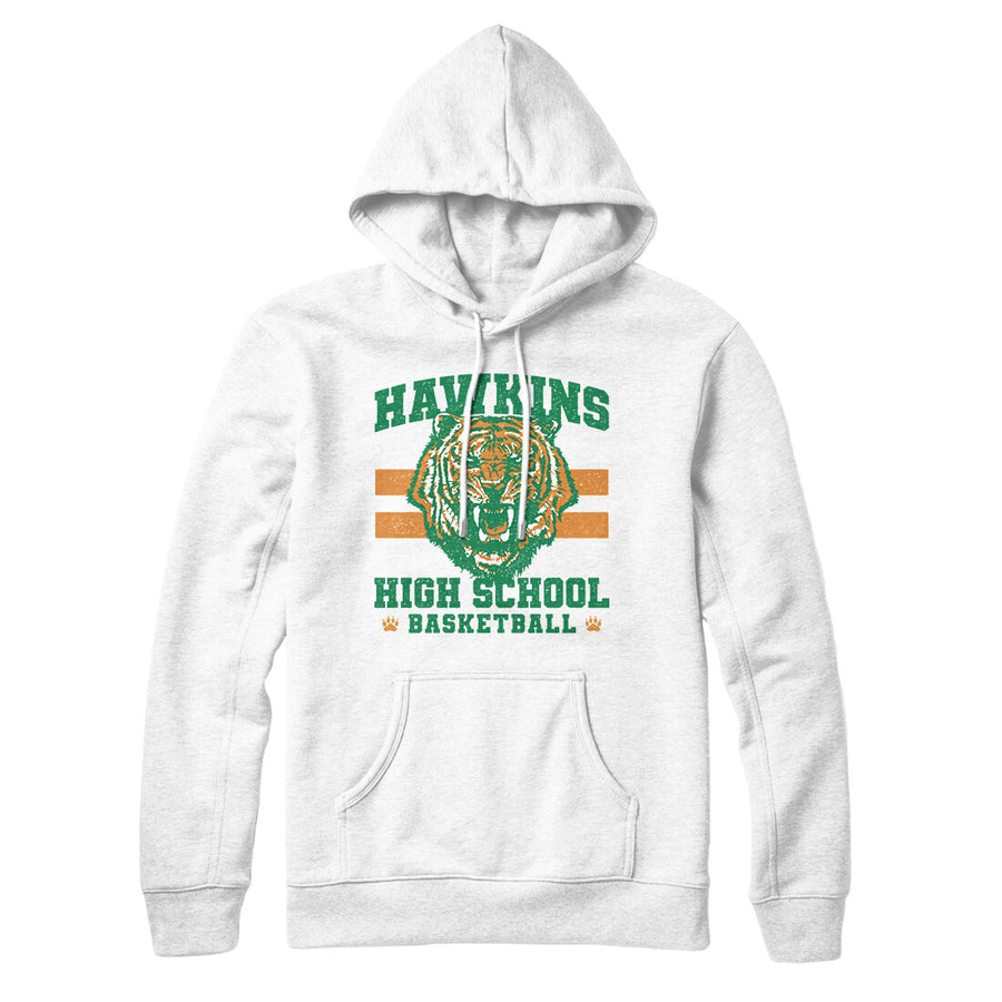 Hawkins Tigers Basketball Hoodie | Funny Shirt from Famous In Real Life