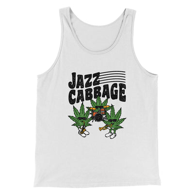Jazz Cabbage Funny Men/Unisex Tank Top White | Funny Shirt from Famous In Real Life