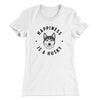 Happiness Is A Husky Women's T-Shirt White | Funny Shirt from Famous In Real Life