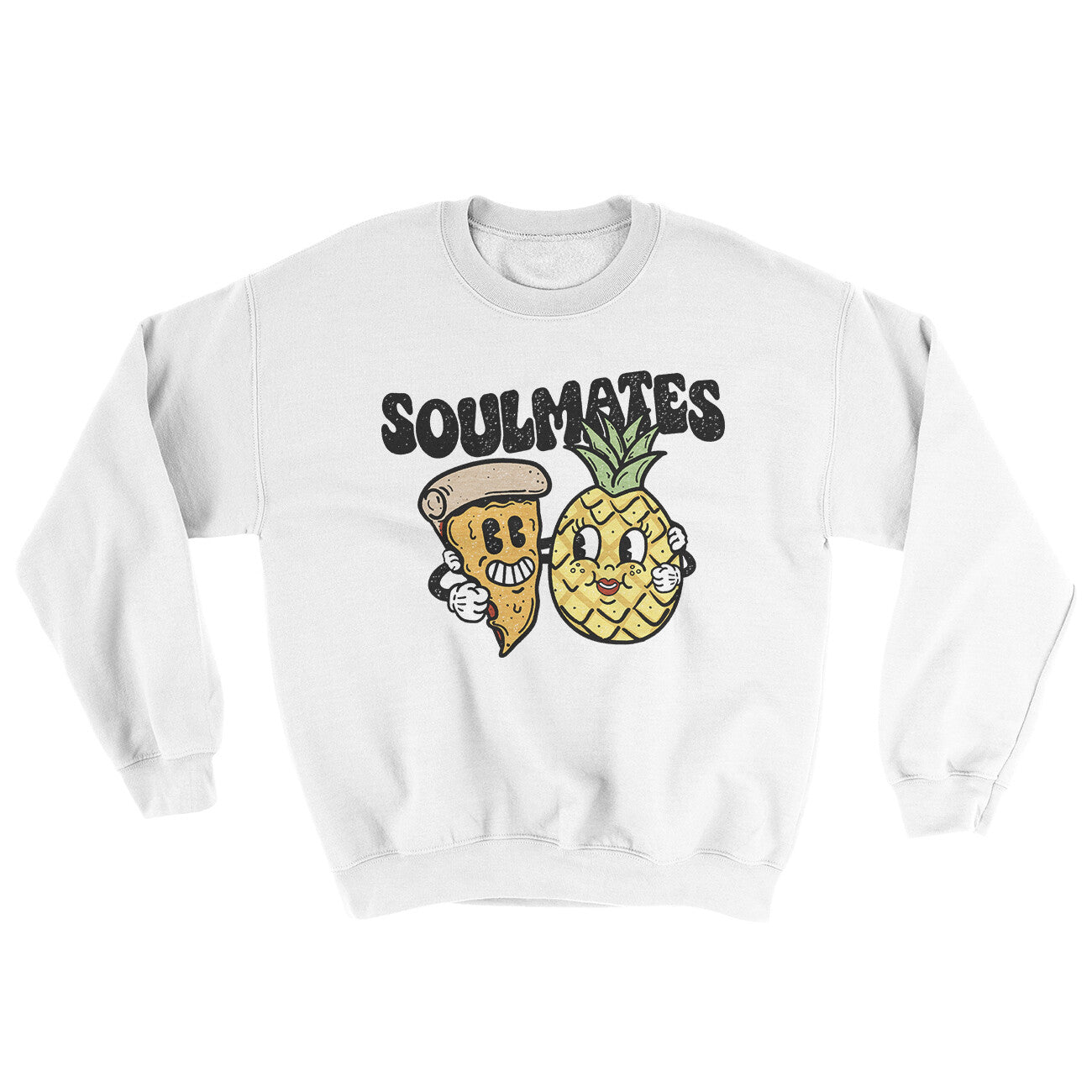 Soulmates Pineapple & Pizza Ugly Sweater | Funny Shirt from Famous In Real Life