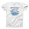 Internet Surf Club Funny Men/Unisex T-Shirt White | Funny Shirt from Famous In Real Life