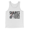 Sharks With Frickin’ Laser Beams Funny Movie Men/Unisex Tank Top White | Funny Shirt from Famous In Real Life