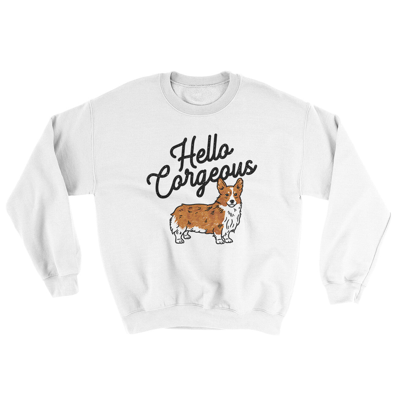 Hello Corgeous Ugly Sweater | Funny Shirt from Famous In Real Life