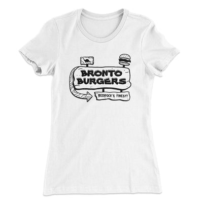 Bronto Burgers Women's T-Shirt White | Funny Shirt from Famous In Real Life