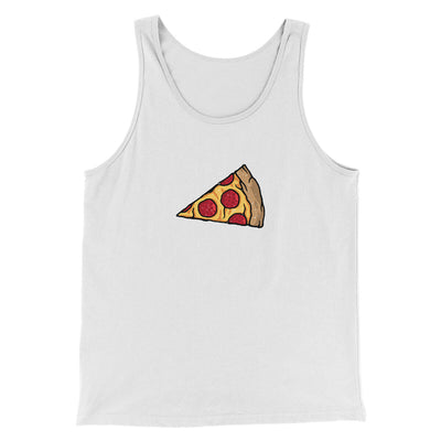 Pizza Slice Couple's Shirt Men/Unisex Tank Top White | Funny Shirt from Famous In Real Life