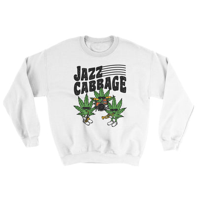 Jazz Cabbage Ugly Sweater White | Funny Shirt from Famous In Real Life