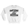 Awesome Possum Ugly Sweater White | Funny Shirt from Famous In Real Life