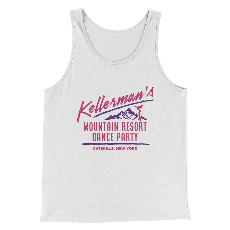 Kellermans Dance Party Funny Movie Men/Unisex Tank Top White | Funny Shirt from Famous In Real Life
