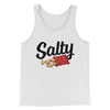 Salty Chips Funny Men/Unisex Tank Top White | Funny Shirt from Famous In Real Life